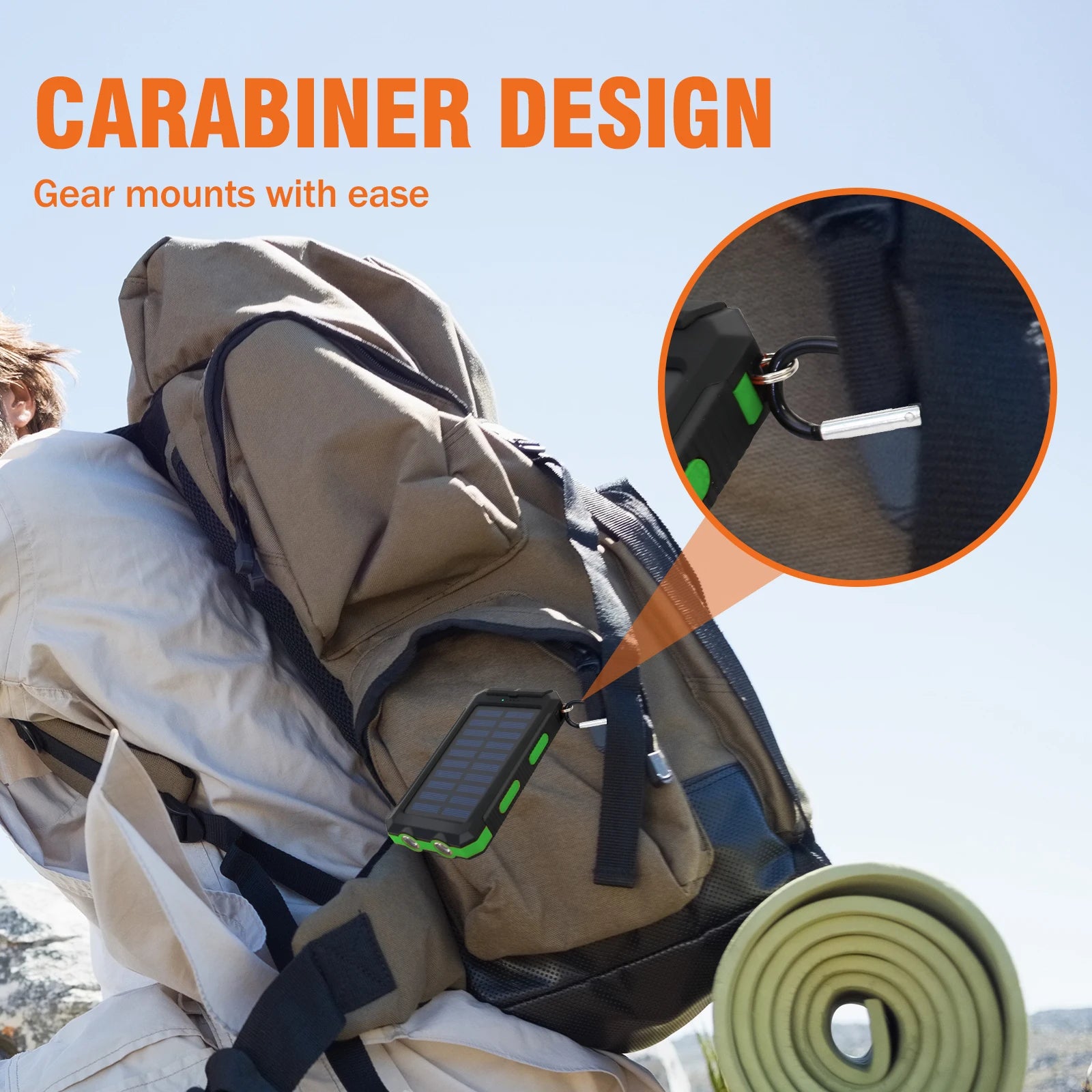 Cargador solar portátil de 20 000 mAh