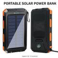 Cargador solar portátil de 20 000 mAh