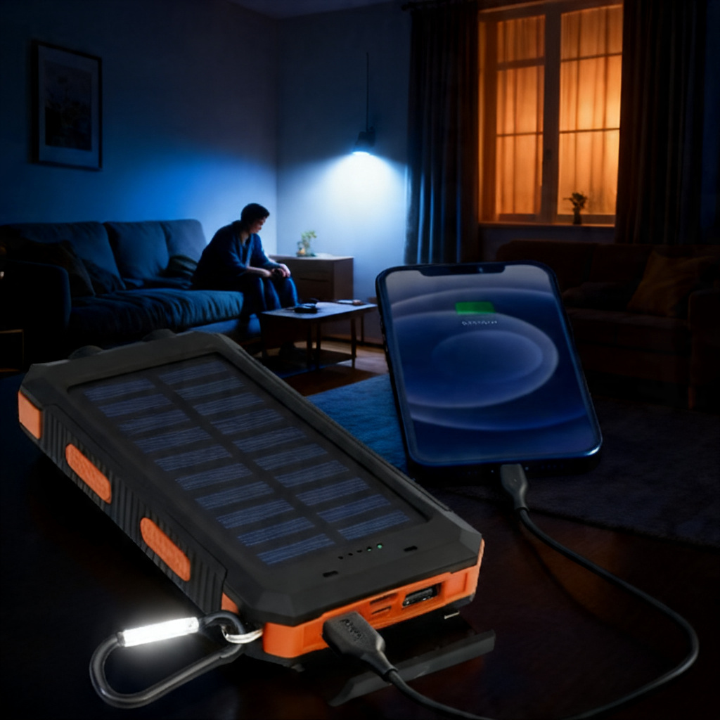 Nunca te quedes sin batería | Power Bank Solar 20.000 mAh